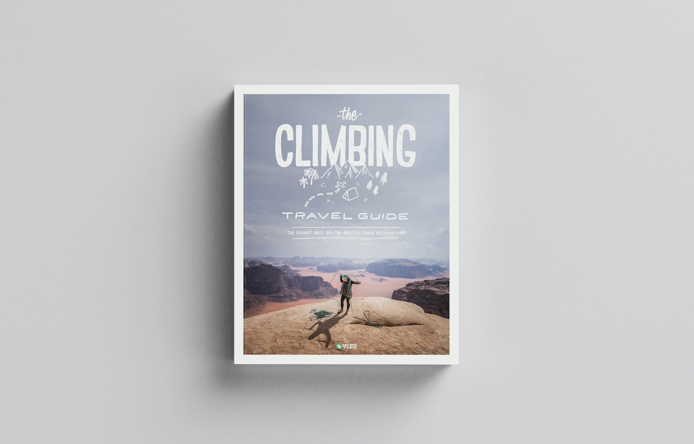 A book entitled 'The Climbing Travel Guide'