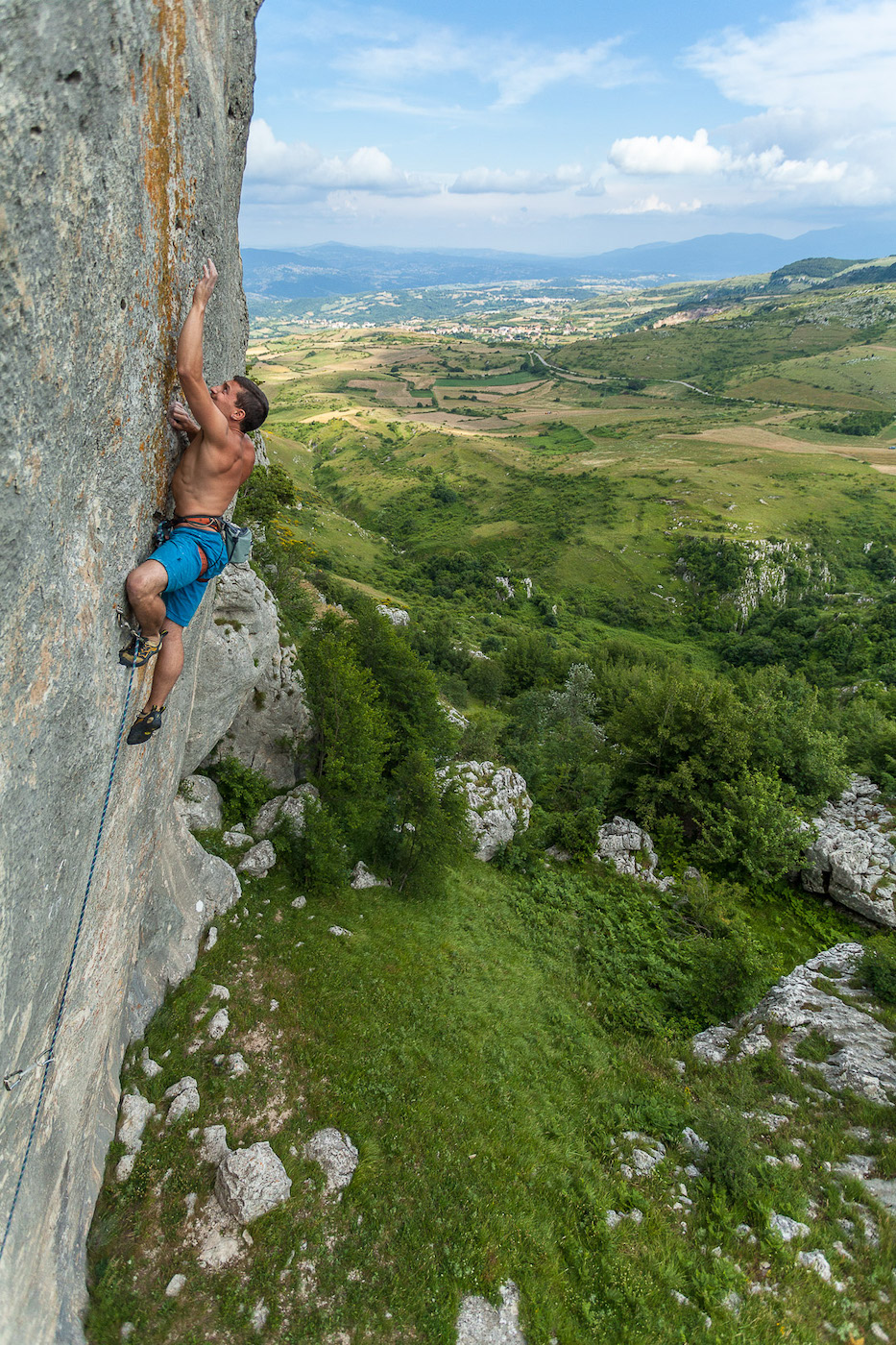 Sport climbing in Molise, Southern Italy