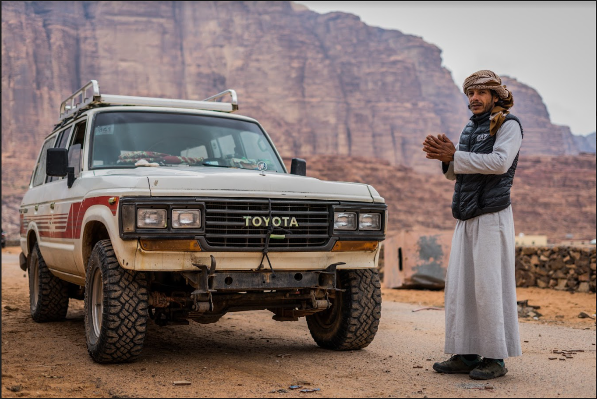 Una guida beduina in Giordania