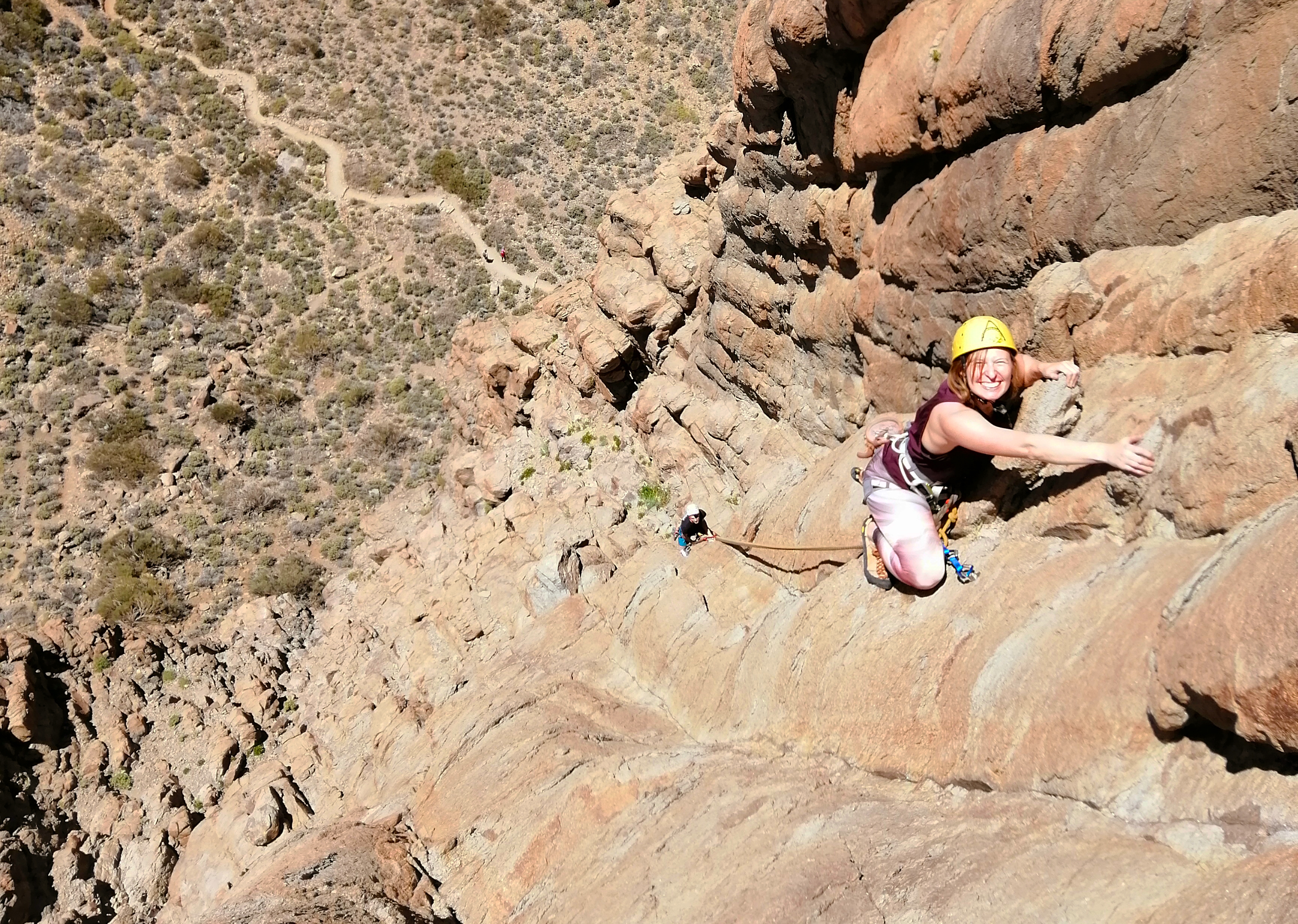 Rock climbing in Arico, Tenerife